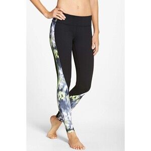 NWT Zella ‘Live In’ Countour Blur Print Zeltek Ankle Leggings—Size Large